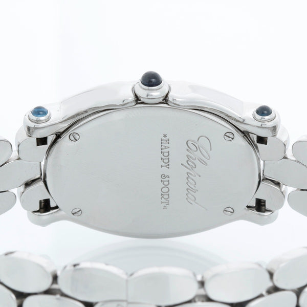 Chopard Happy Sport Ladies Stainless Steel watch with Floating Diamonds 27/8418-3002
