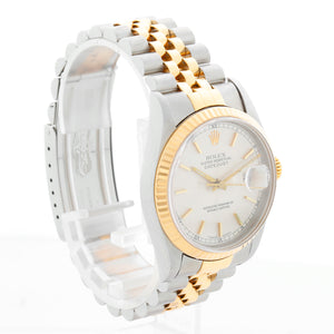 Rolex Datejust Men's 2-Tone Silver Dial Watch 16233