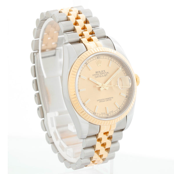 Rolex Datejust Men's 2-Tone Watch 116233 Champagne Dial