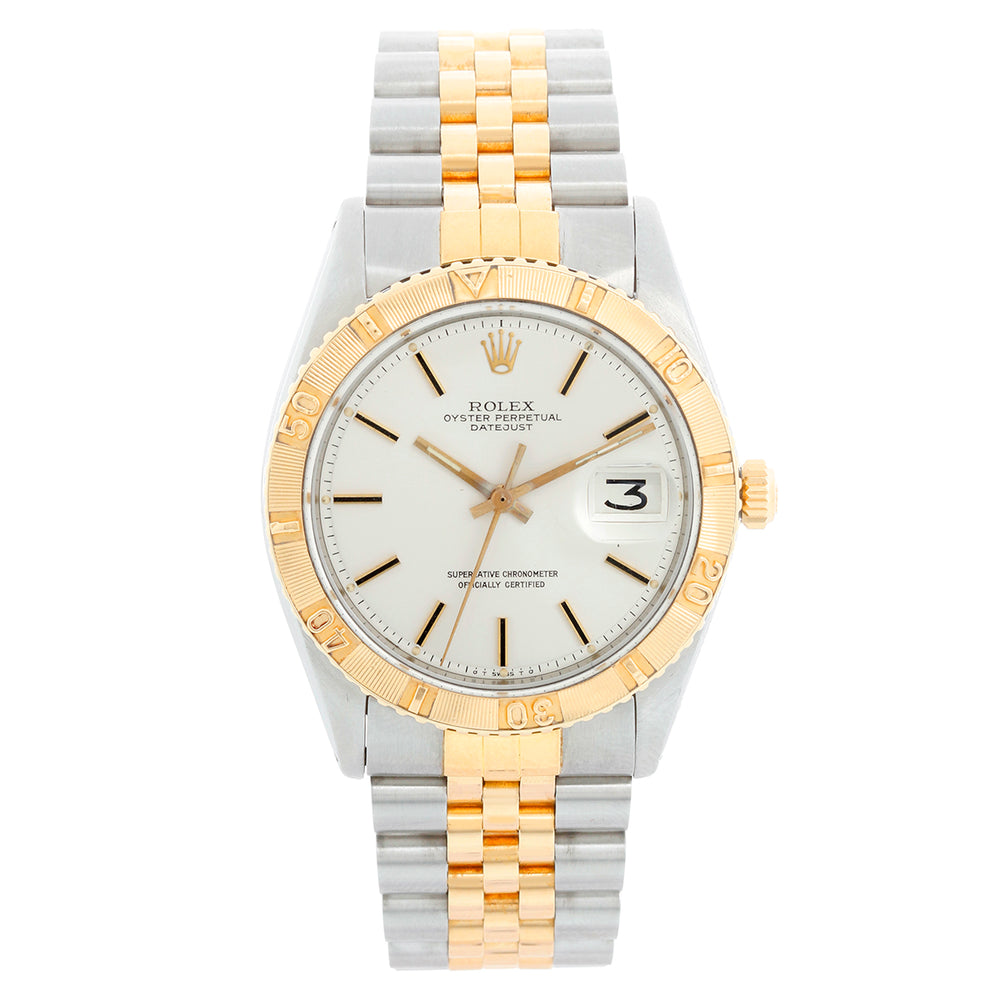 Vintage Rolex 18k Yellow Gold Thunderbird Turnograph Men's Watch 1625