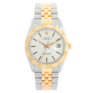 Vintage Rolex 18k Yellow Gold Thunderbird Turnograph Men's Watch 1625