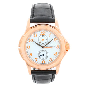 Patek Philippe Travel Time Men's 18k Rose Gold Watch 5134 R or 5134R