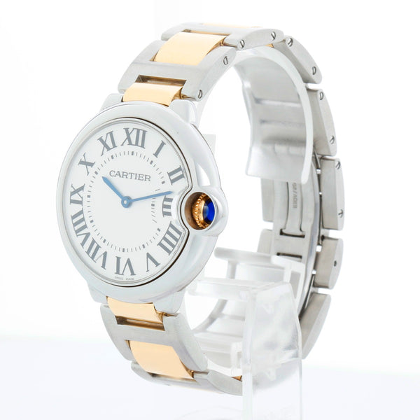 Cartier Ballon Bleu Midsize Stainless Steel & Yellow Gold Watch W69008Z3 3005