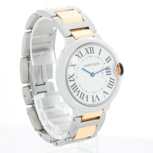 Cartier Ballon Bleu Midsize Stainless Steel & Yellow Gold Watch W69008Z3 3005
