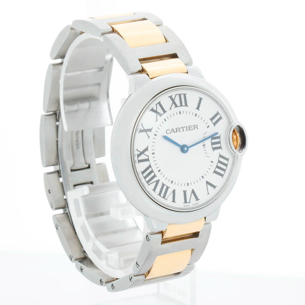 Cartier Ballon Bleu Midsize Stainless Steel & Yellow Gold Watch W69008Z3 3005
