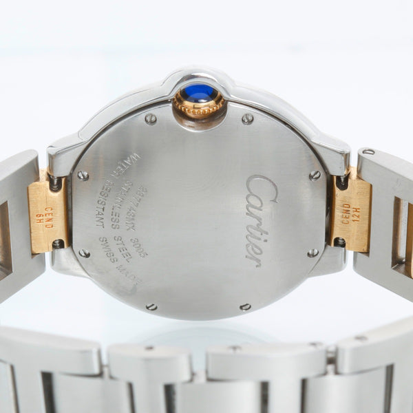 Cartier Ballon Bleu Midsize Stainless Steel & Yellow Gold Watch W69008Z3 3005