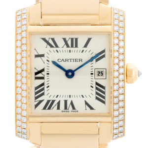 Cartier Tank Francaise Midsize 18k Yellow Gold Men's/Ladies Watch W50014N2