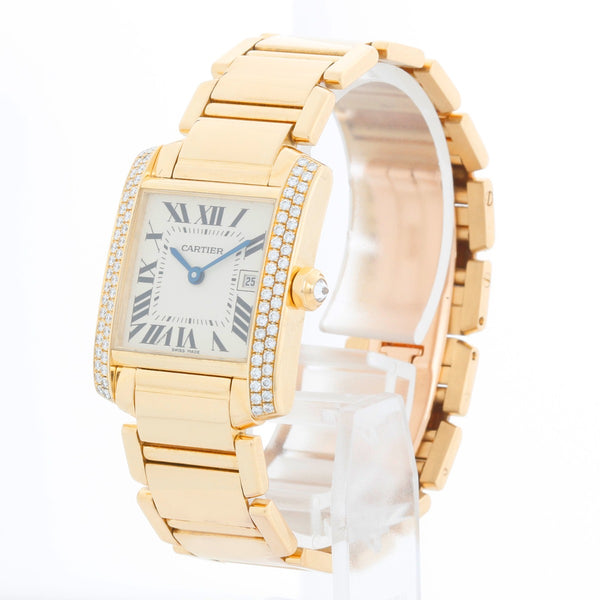 Cartier Tank Francaise Midsize 18k Yellow Gold Men's/Ladies Watch W50014N2