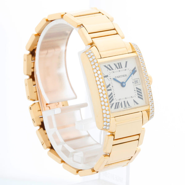 Cartier Tank Francaise Midsize 18k Yellow Gold Men's/Ladies Watch W50014N2