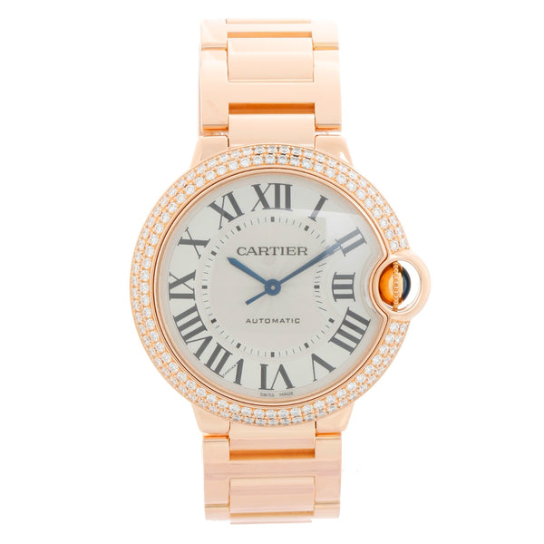 Cartier Ballon Bleu Midsize 18k Rose Gold Men's/Ladies Watch WE9005Z3 3003