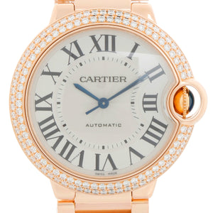 Cartier Ballon Bleu Midsize 18k Rose Gold Men's/Ladies Watch WE9005Z3 3003