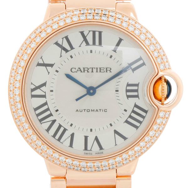 Cartier Ballon Bleu Midsize 18k Rose Gold Men's/Ladies Watch WE9005Z3 3003