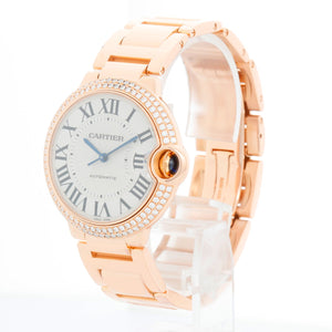 Cartier Ballon Bleu Midsize 18k Rose Gold Men's/Ladies Watch WE9005Z3 3003