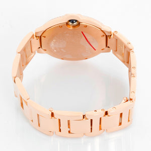 Cartier Ballon Bleu Midsize 18k Rose Gold Men's/Ladies Watch WE9005Z3 3003