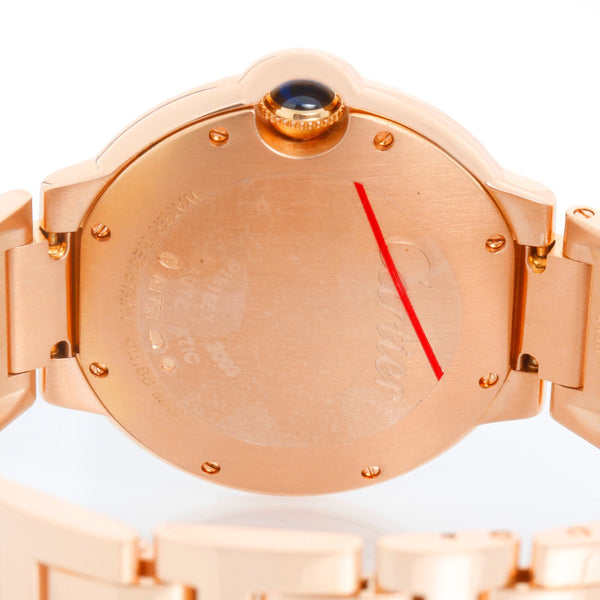 Cartier Ballon Bleu Midsize 18k Rose Gold Men's/Ladies Watch WE9005Z3 3003