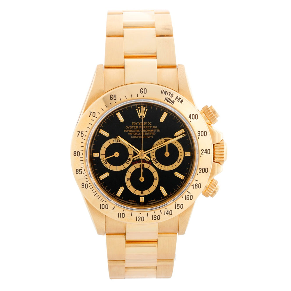Rolex Cosmograph  Zenith Daytona Men's 18k Gold Watch 16528