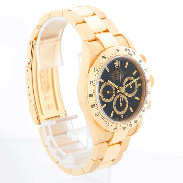 Rolex Cosmograph  Zenith Daytona Men's 18k Gold Watch 16528