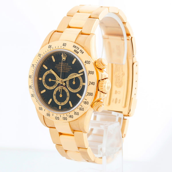 Rolex Cosmograph  Zenith Daytona Men's 18k Gold Watch 16528