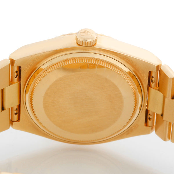 Rare Rolex Oysterquartz Pyramid 18k Gold Watch 19028