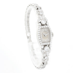 Hamilton Vintage 1950's Ladies Platinum Diamond Watch