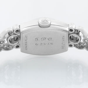 Hamilton Vintage 1950's Ladies Platinum Diamond Watch