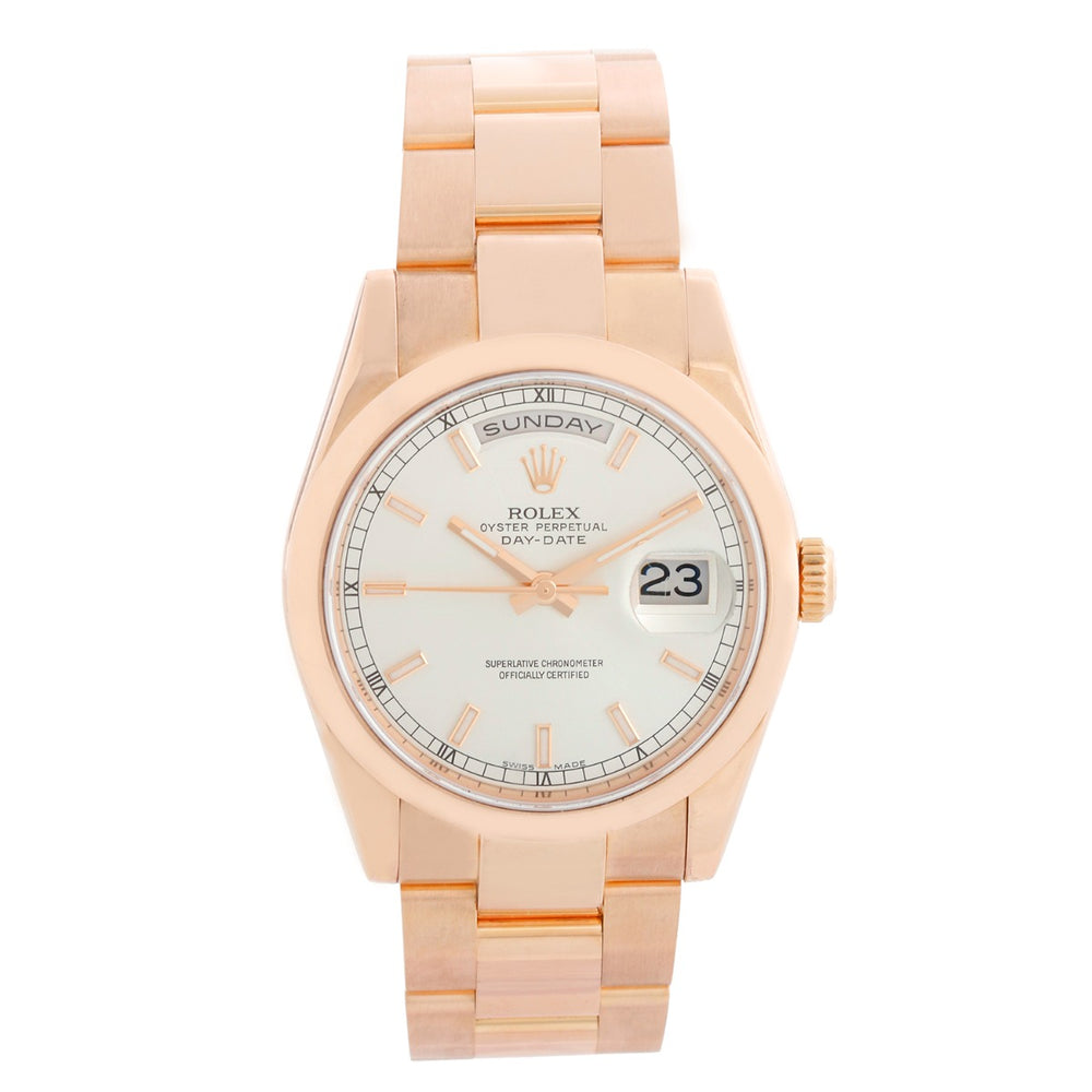 Rolex President - Day-Date Men's 18k Rose Gold Watch 118205