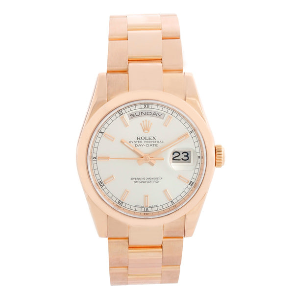 Rolex President - Day-Date Men's 18k Rose Gold Watch 118205