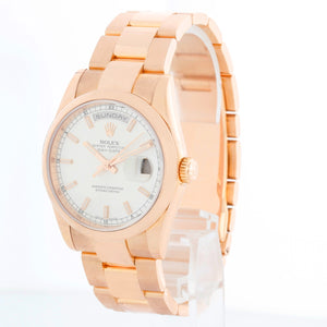 Rolex President - Day-Date Men's 18k Rose Gold Watch 118205