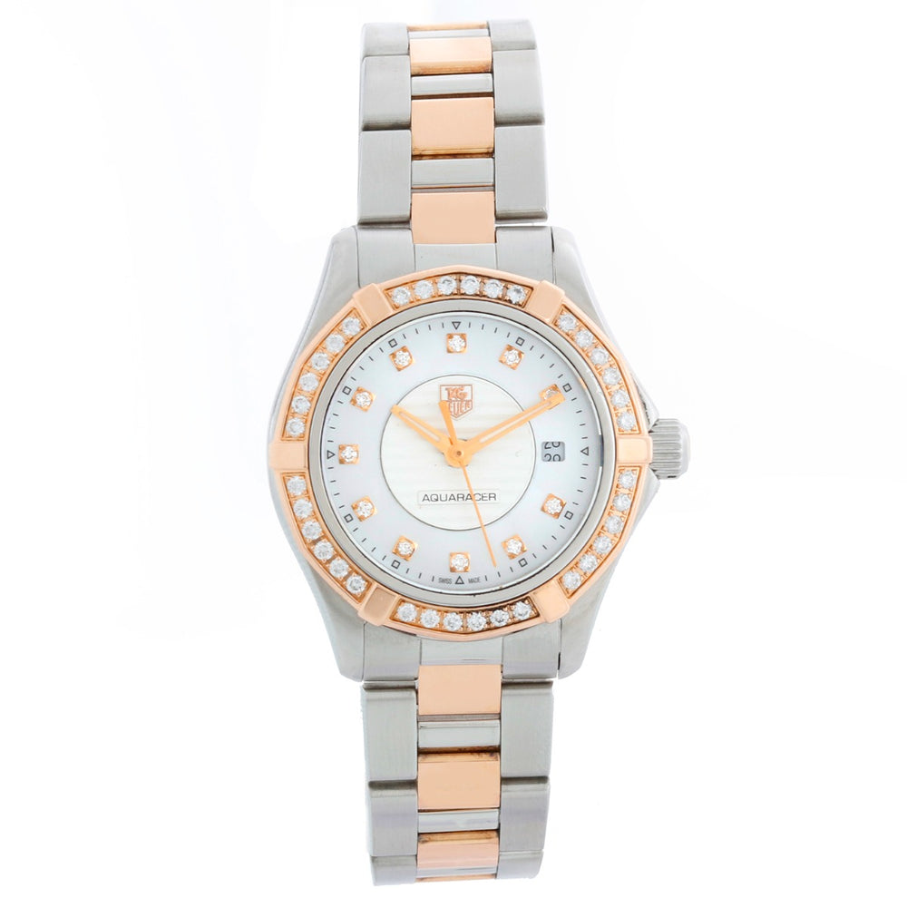 Tag Heuer Aquaracer Quartz Rose Gold & Steel Ladies WAP1452.BD0837