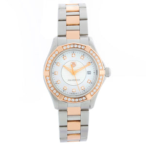 Tag Heuer Aquaracer Quartz Rose Gold & Steel Ladies WAP1452.BD0837
