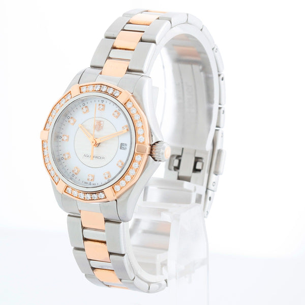 Tag Heuer Aquaracer Quartz Rose Gold & Steel Ladies WAP1452.BD0837