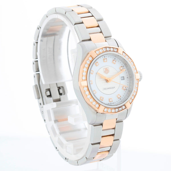 Tag Heuer Aquaracer Quartz Rose Gold & Steel Ladies WAP1452.BD0837