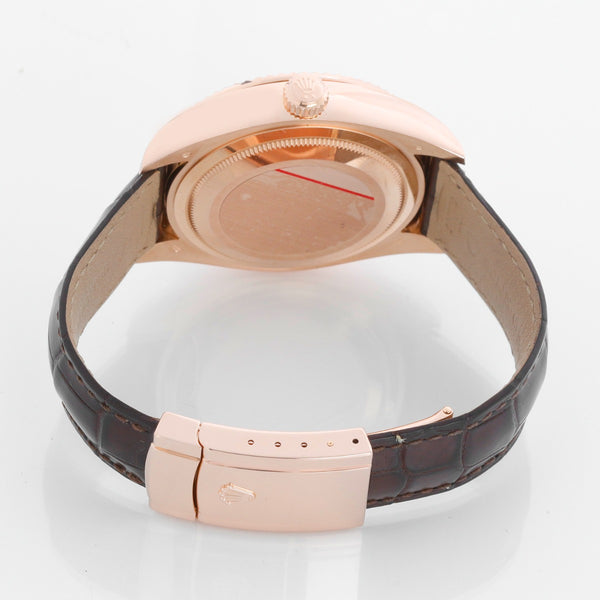 Rolex Sky-Dweller Men's 18k Rose Gold Annual Calendar GMT Watch 326135