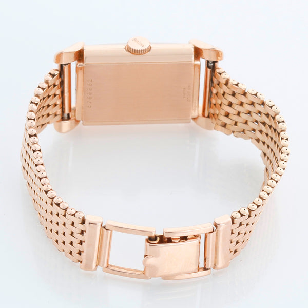 Vintage Bulova 14K Gold Plated Rose Gold Ladies Watch C557