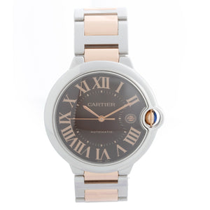 Cartier Ballon Bleu Large Men's Steel & Rose Gold Watch W6920032