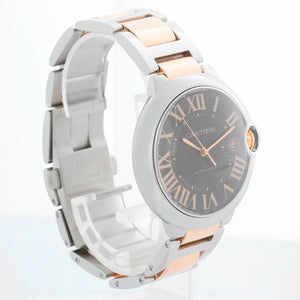 Cartier Ballon Bleu Large Men's Steel & Rose Gold Watch W6920032