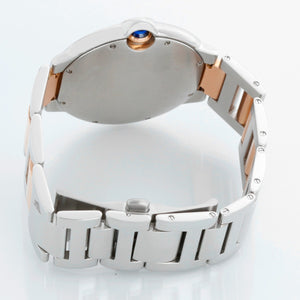 Cartier Ballon Bleu Large Men's Steel & Rose Gold Watch W6920032