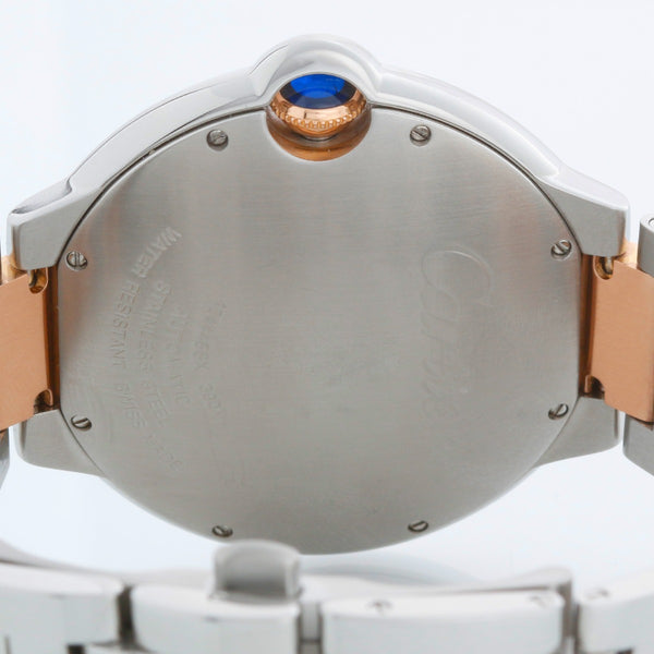 Cartier Ballon Bleu Large Men's Steel & Rose Gold Watch W6920032