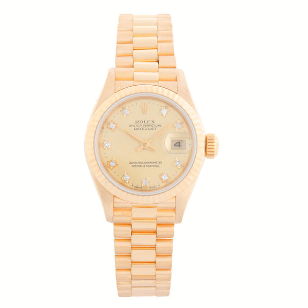 Rolex Ladies President 18K Yellow Gold 69178 Watch
