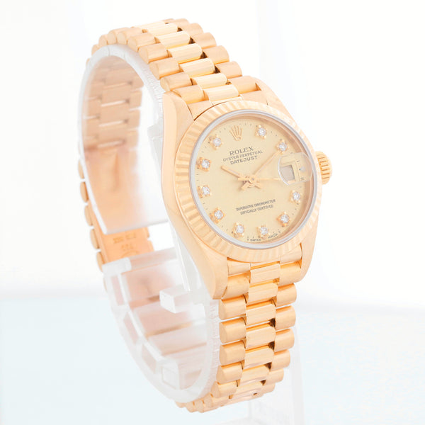 Rolex Ladies President 18K Yellow Gold 69178 Watch