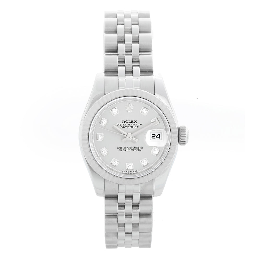 Rolex Ladies Datejust Stainless Steel Watch 179174