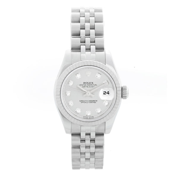 Rolex Ladies Datejust Stainless Steel Watch 179174