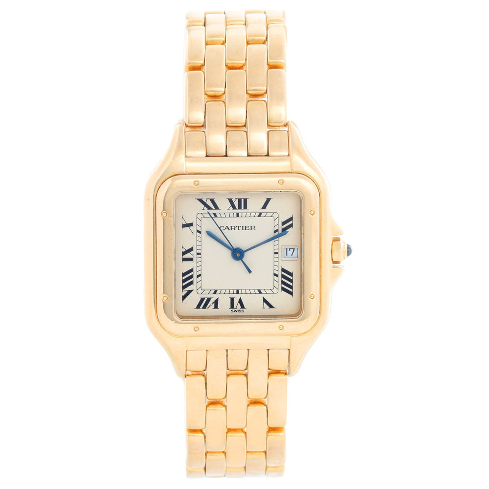 Cartier Panther 18k Yellow Gold Men's Quartz Watch with Date W25014B9