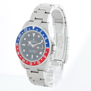 Men's Rolex GMT - Master II Watch 16710 Pepsi Rotating Bezel