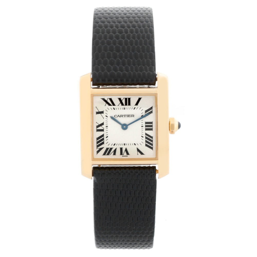 Cartier Tank Francaise Midsize 18k Yellow Gold Strap Band Watch W50003N2 1821