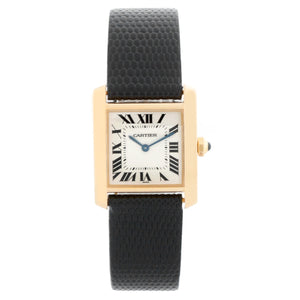 Cartier Tank Francaise Midsize 18k Yellow Gold Strap Band Watch W50003N2 1821