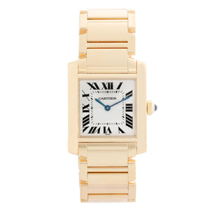 Cartier Tank Francaise Midsize 18k Gold Watch W50003N2 1821