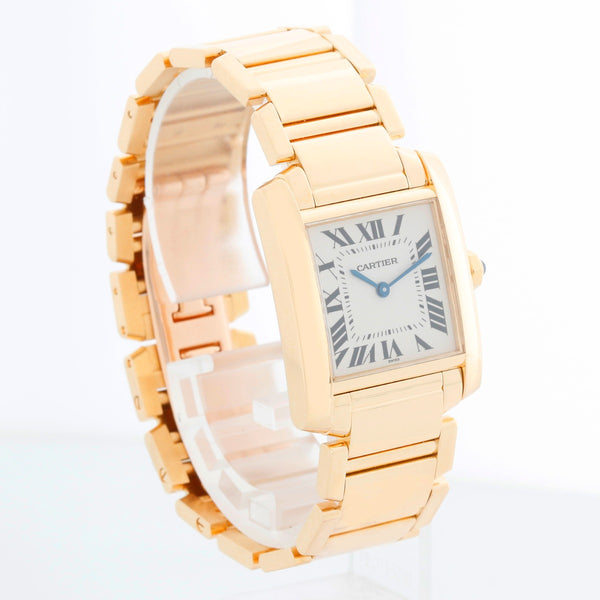 Cartier Tank Francaise Midsize 18k Gold Watch W50003N2 1821