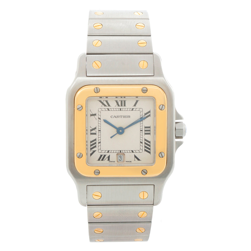 Cartier Santos Men's 2-Tone Steel & Gold Quartz Watch 187901