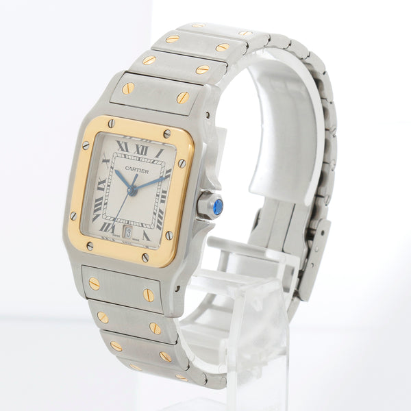 Cartier Santos Men's 2-Tone Steel & Gold Quartz Watch 187901